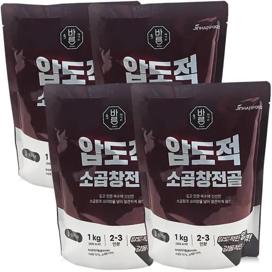 바른 소곱창전골 1kg 4개