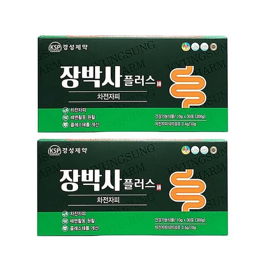 경성제약 장박사 플러스 차전자피 10g 60포 2박스