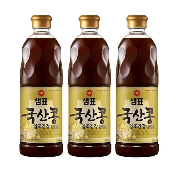 샘표 프리미엄 국산콩 간장 860ml 3개 26,980원