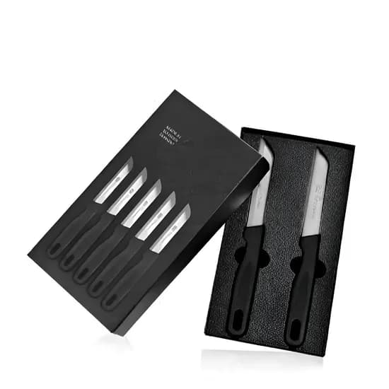 톱날과도 2종세트, 검정, 19.8cm, 2종, 1개