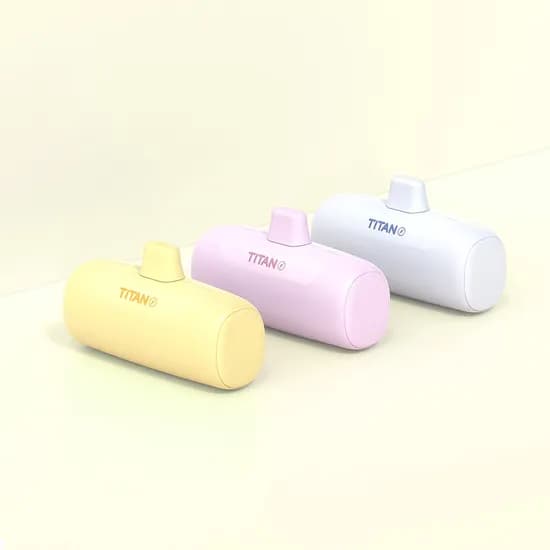 타이탄 미니 보조배터리 5000mAh, 블루베리밀크, C타입, 10W, 1개