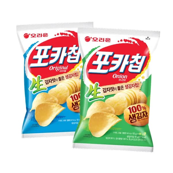 오리온 포카칩 오리지널 66g 10개 + 어니언 66g 10개 세트