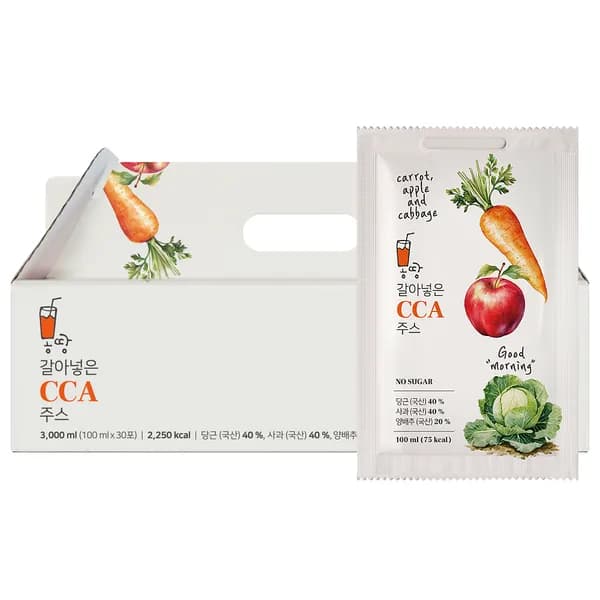 몽땅 갈아넣은 CCA 주스 100ml 30포 1박스