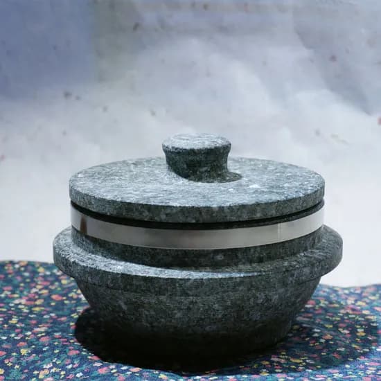 장수곱돌 돌솥, 3인용, 180mm, 회색, 1개