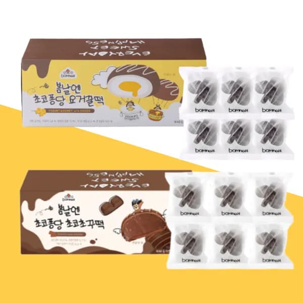봄날엔 초코퐁당 요거꿀떡 + 초코초꾸떡 2종 세트 70g 6개입 2세트