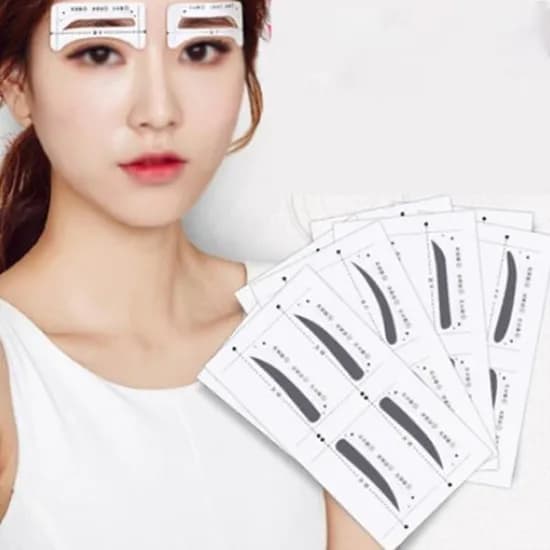 눈썹문신 그리기 눈썹가이드 눈썹모양 스티커, 3호, 1개