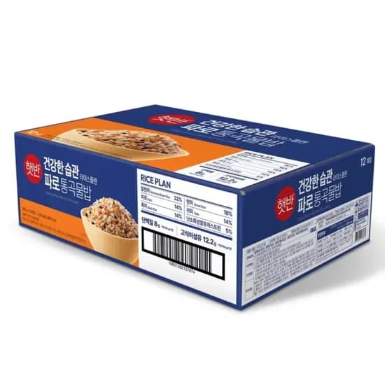CJ 햇반 파로 통곡물밥 190g 12개