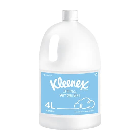 크리넥스 99+ 핸드워시 리필, 허브파우더향, 4L, 1개