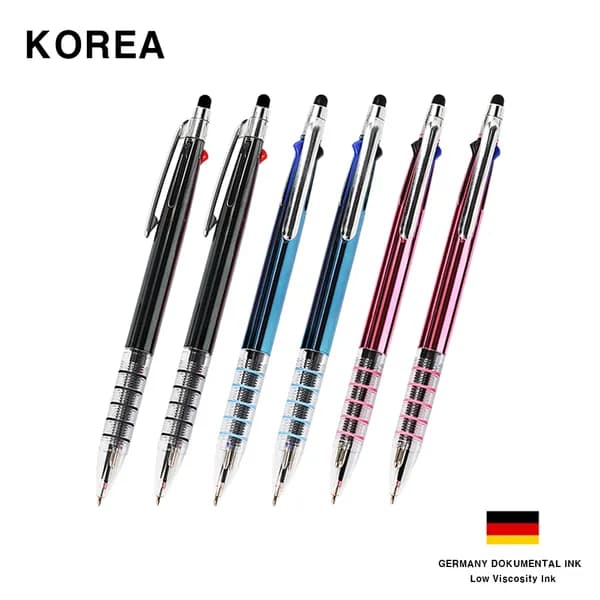 5링 니들 3색 터치펜 0.7mm 색상혼합 6개