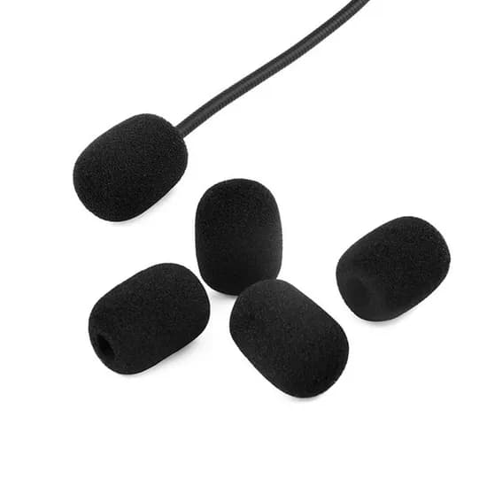마이크 스펀지 솜 교체용, 30mm, 블랙, 10개