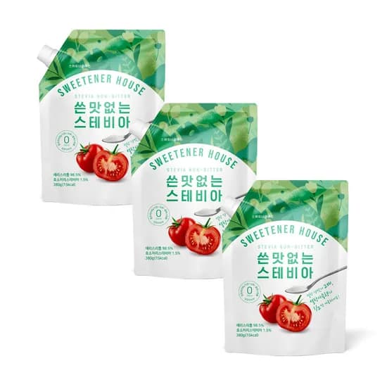 스위트너하우스 쓴맛없는 스테비아 380g 3개