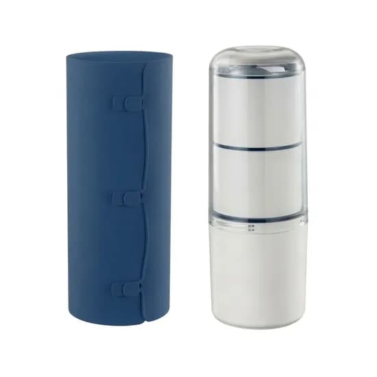 칼라 3단 도시락 세트 990ml 파스텔블루 1개