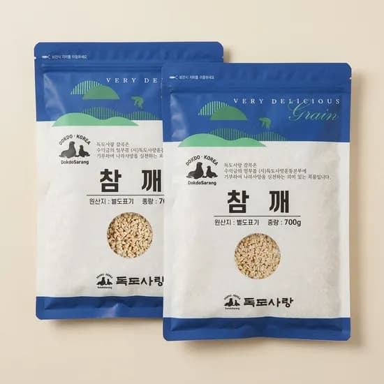 독도사랑 수입 생 참깨 700g 2개