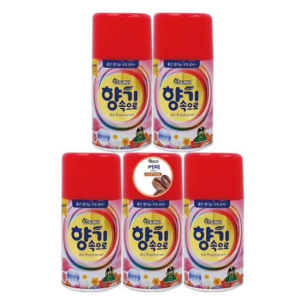 산도깨비 향기속으로 커피향 자동 분사기 실내 리필 방향제 290ml 5개 14,000원