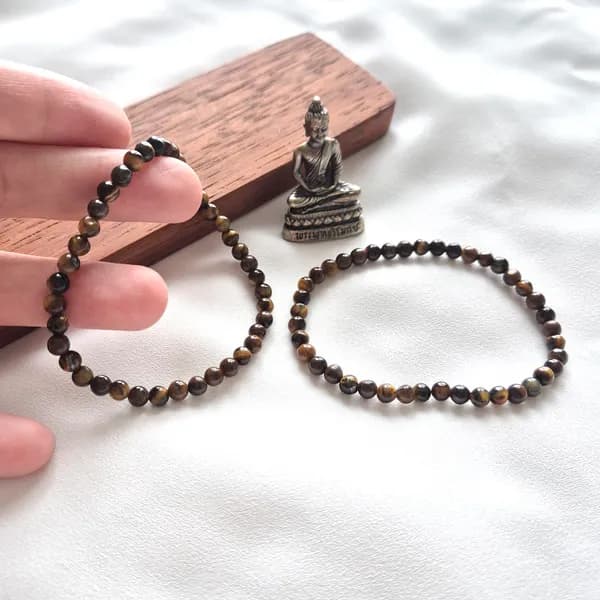 호안석 팔찌 브라운 4mm 2개 9,900원