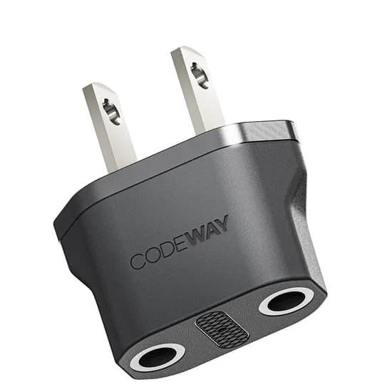 코드웨이 팔레트 변환 어댑터 110V 블랙 40mm 1개