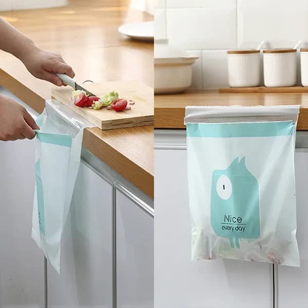 접착 차량용 자동차 휴지통 쓰레기봉투 레드문어 15P 2세트