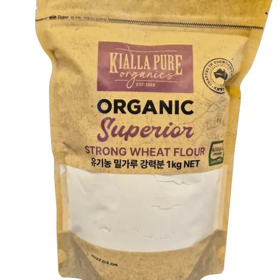 KIALLA PURE 유기농 밀가루 강력분 1kg 1개