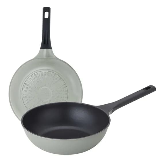 키친플라워 세이지 인덕션 주물 후라이팬, 후라이팬 24cm 1개 + 궁중팬 28cm 1개, 1세트