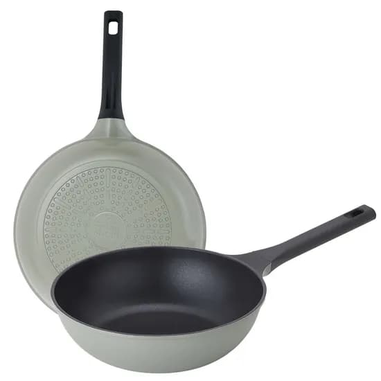 키친플라워 세이지 인덕션 주물 후라이팬, 후라이팬 28cm 1개 + 궁중팬 28cm 1개, 1세트