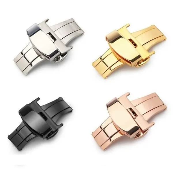 가죽 정장 원터치 용품 남자 디버클 잠금 시계 남성, 블랙, 22mm 8,930원