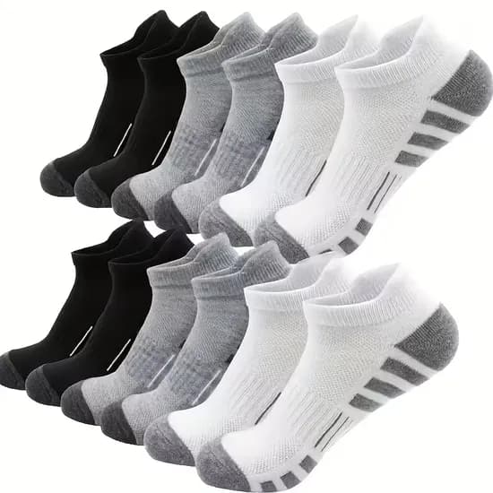3D두툼쿠션 스포츠양말 대용량세트, 블랙 4개, 화이트 4개, 그레이 4개, FREE(230mm-275mm)