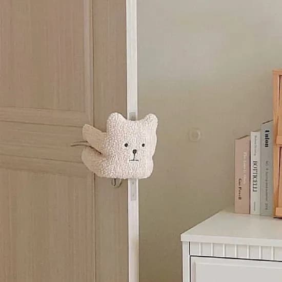 토끼 곰 인형 손끼임방지 도어스토퍼 2개