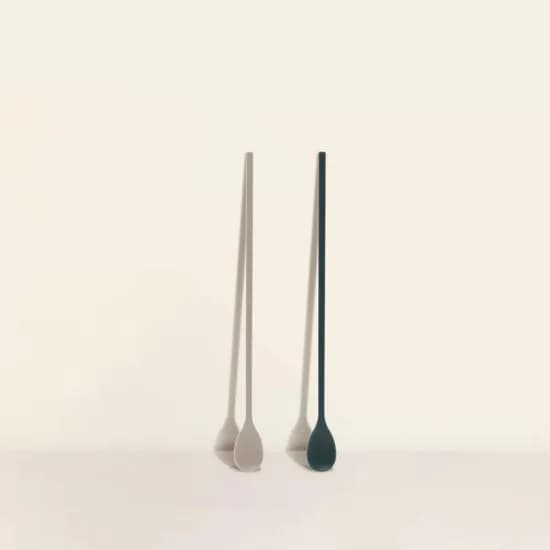 실리만 실리콘 하모니 롱스푼, WSK4033, 코코아그레이, 1개