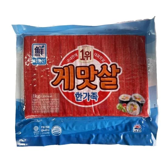 대림선 게맛살 한가족 1kg 1개