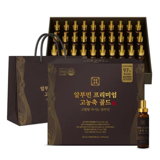세종실록 알부민 프리미엄 고농축 골드 고함량 마시는 알부민 32ml 30병
