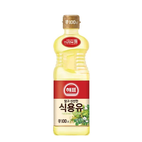 해표 콩기름 900ml 3개