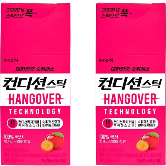 이노엔 컨디션 스틱 자두맛 180g 10개입 2박스