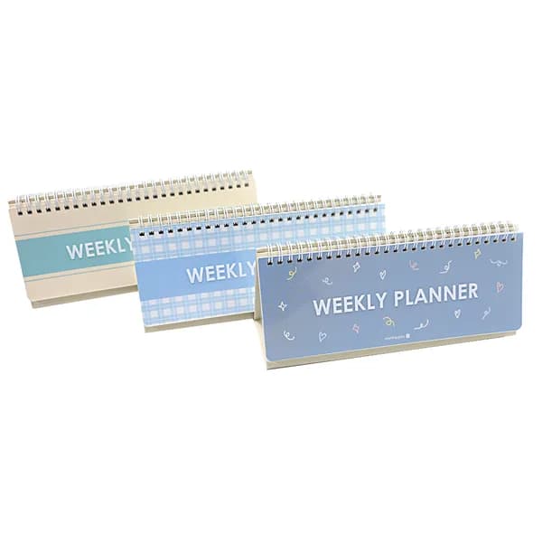 모닝글로리 주간 스케줄러 77000-88549 혼합색상 240x91mm 3권 세트 11,000원