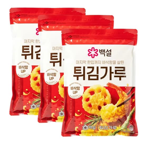 백설 튀김가루 1kg 3개