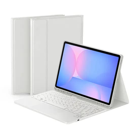 데이웍스 올데이 스마트 블루투스 터치패드 키보드 케이스 화이트 갤럭시탭 S10 FE+ 13.1인치
