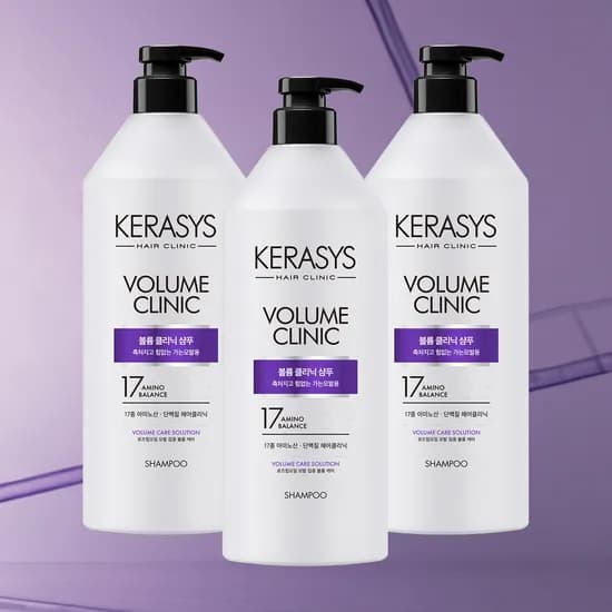 케라시스 볼륨 클리닉 단백질 샴푸, 980ml, 3개