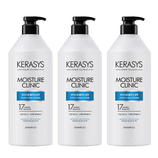 케라시스 모이스춰 클리닉 단백질 샴푸 980ml 3개