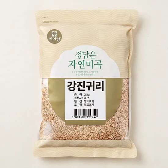 정담은 강진 귀리쌀 국내산 강진 2kg 1개