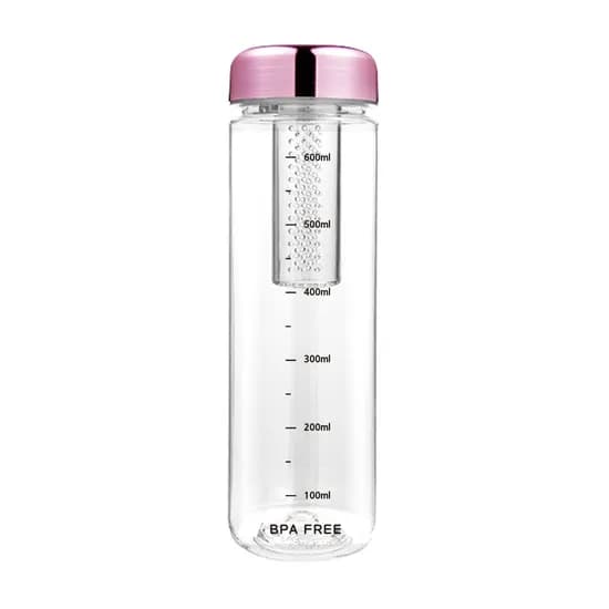 그린티 트라이탄 메탈캡 보틀 블랙눈금 핑크메탈 700ml 1개