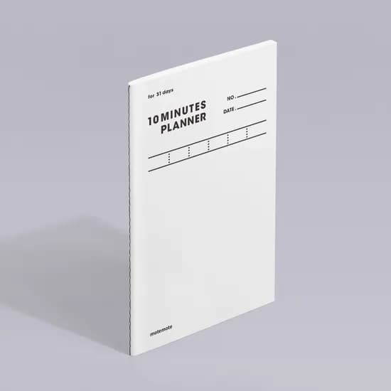 모트모트 텐미닛 플래너 31D, 화이트, 125*198mm, 1권