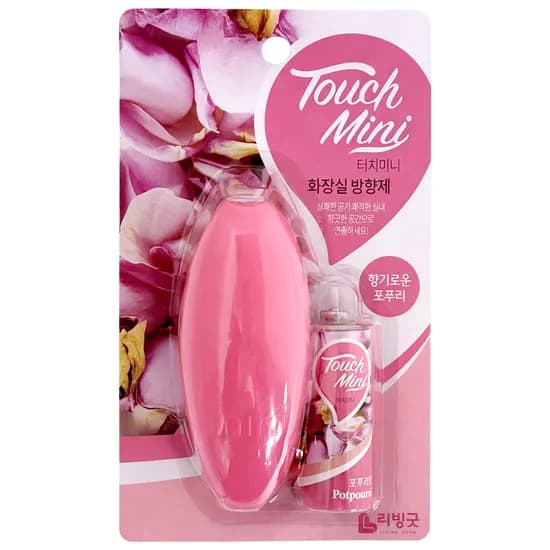 리빙굿 터치미니 화장실 방향제 포푸리향 13ml 1개