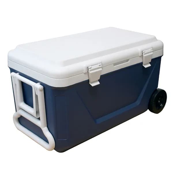 캠텔 바퀴형 아이스박스 45L 화이트/네이비