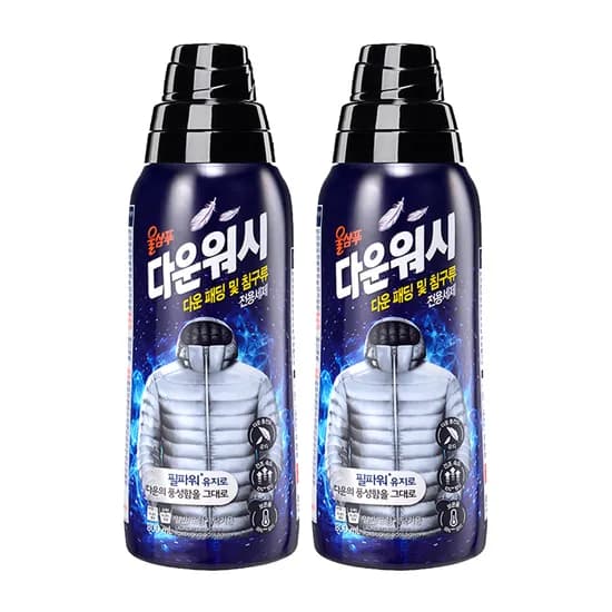 울샴푸 다운워시 일반 드럼 겸용 800ml 2개