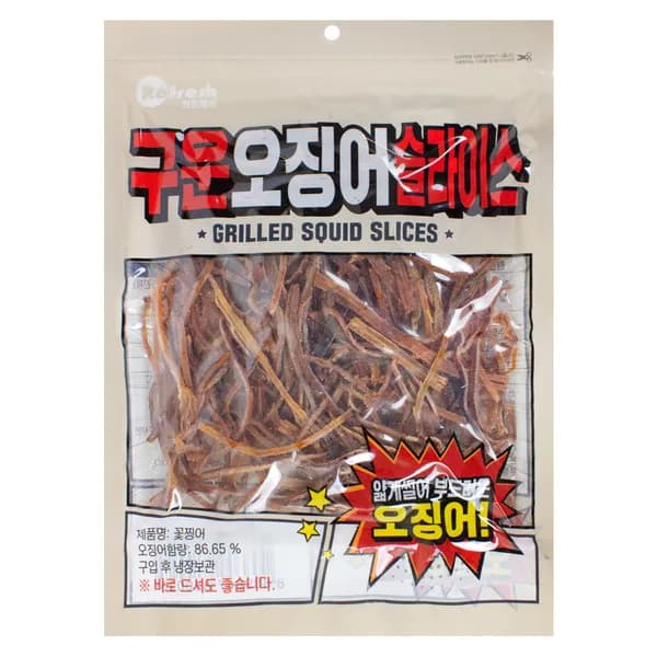 구운오징어슬라이스 140g 1봉 9,900원