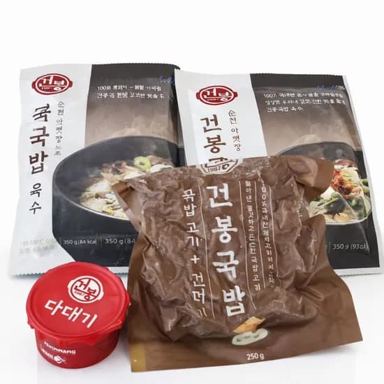건봉 돼지국밥 건더기 250g 1팩 육수 350g 2팩 3세트 38,600원