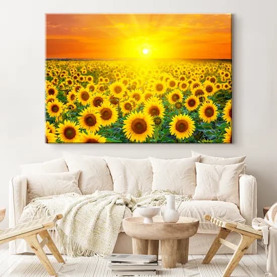 더 아트 금전가득 해바라기 캔버스 액자, 6호, 40.9x27.3cm, 0-2. 금전가득 해바라기