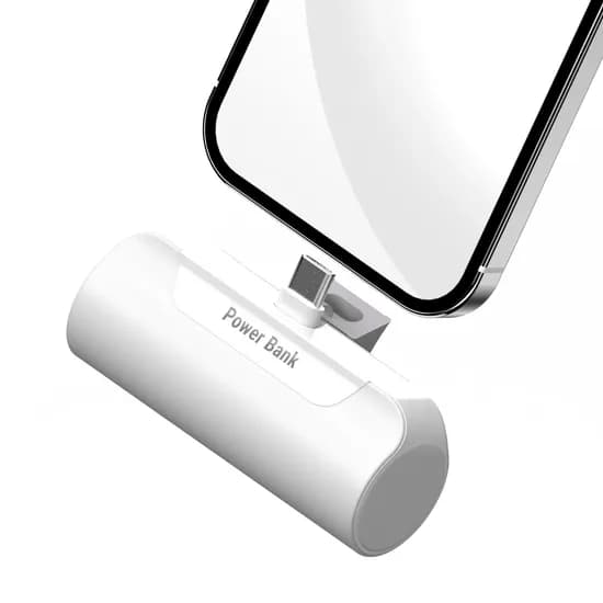 프리미엄 도킹형 보조배터리 5000mAh 화이트 C타입 1개