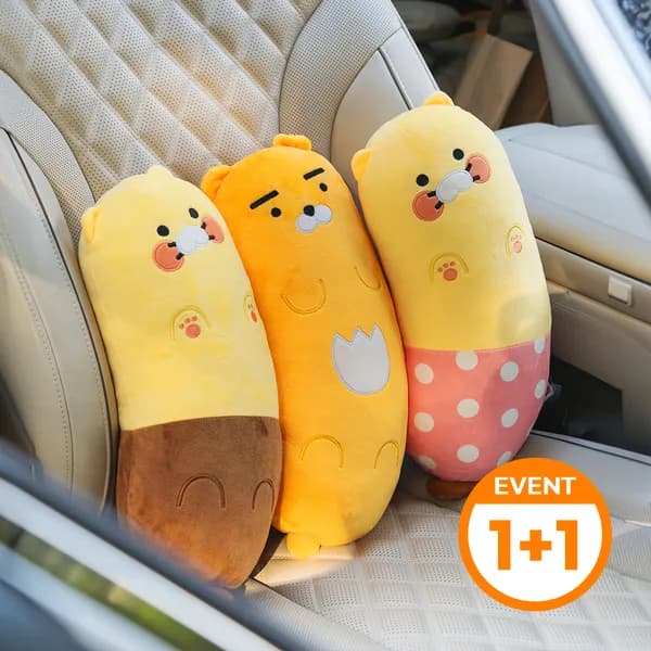 차량용 목쿠션 목베개, 춘식이 잠옷 1개+춘식이 잠옷 1개, 1세트
