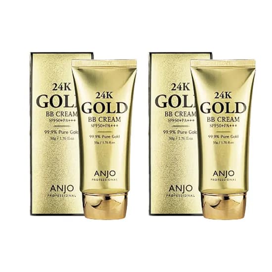 앙쥬 24K 광채커버 재생 비비크림 베이지 50g 1+1 구성 총 2개