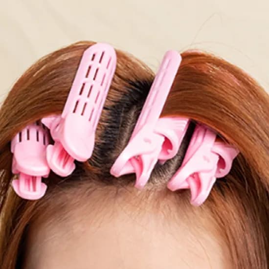 뿌리볼륨집게 헤어 클립 핀, 퍼플, 10개